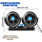 VENTILADOR PORTATIL DOBLE POTENCIA PARA UN VIAJE MAS FRESCO.